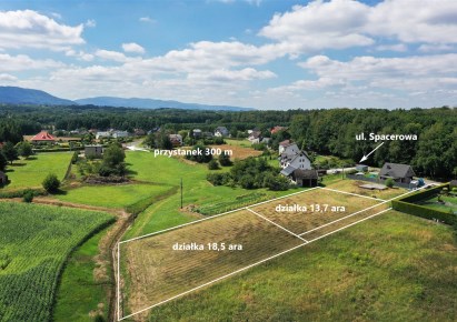 działka na sprzedaż - Wilamowice (gw), Pisarzowice, Spacerowa
