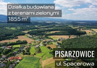 działka na sprzedaż - Wilamowice (gw), Pisarzowice, Spacerowa