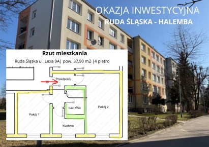 mieszkanie na sprzedaż - Ruda Śląska