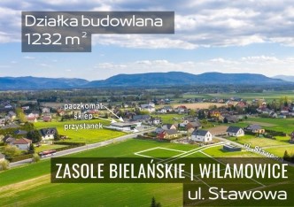 działka na sprzedaż - Wilamowice, Zasole Bielańskie, Stawowa